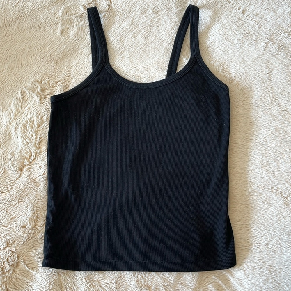 Ribbed black tank top, Wild Fable, M